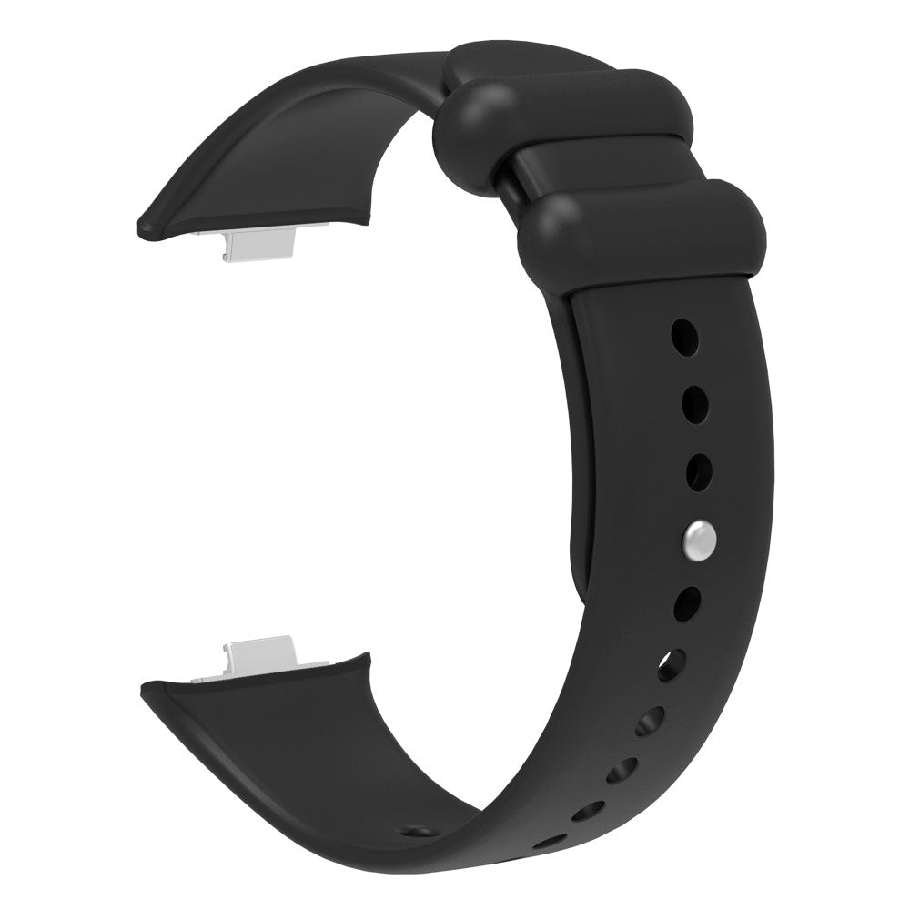 Super Cool Metal Og Silikone Rem passer til Xiaomi Smart Band 8 Pro - Sort#serie_3