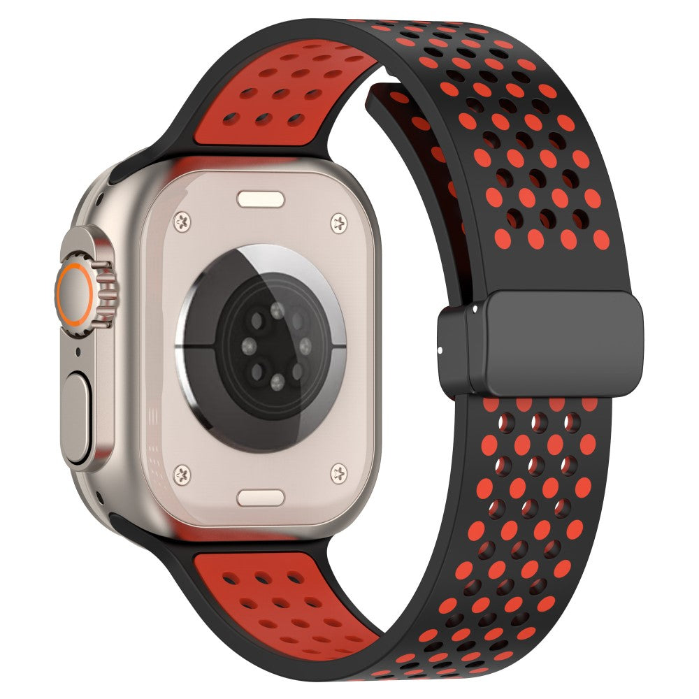 Sejt Silikone Universal Rem passer til Apple Smartwatch - Rød#serie_1