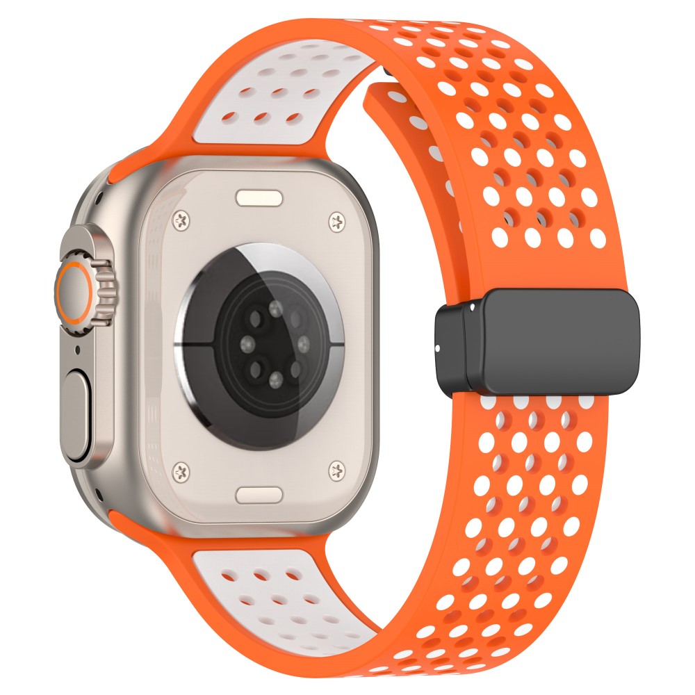 Sejt Silikone Universal Rem passer til Apple Smartwatch - Orange#serie_3