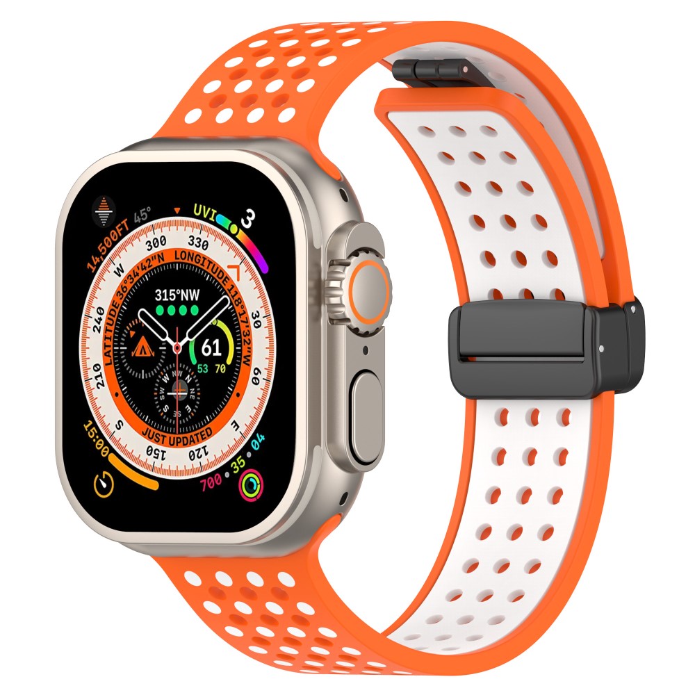 Sejt Silikone Universal Rem passer til Apple Smartwatch - Orange#serie_3