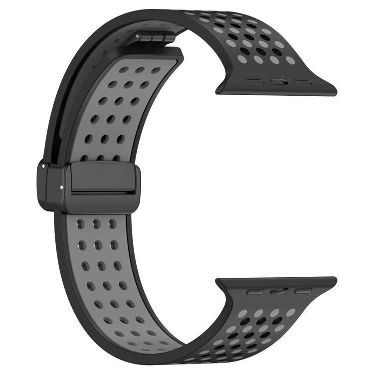 Sejt Silikone Universal Rem passer til Apple Smartwatch - Sort#serie_7
