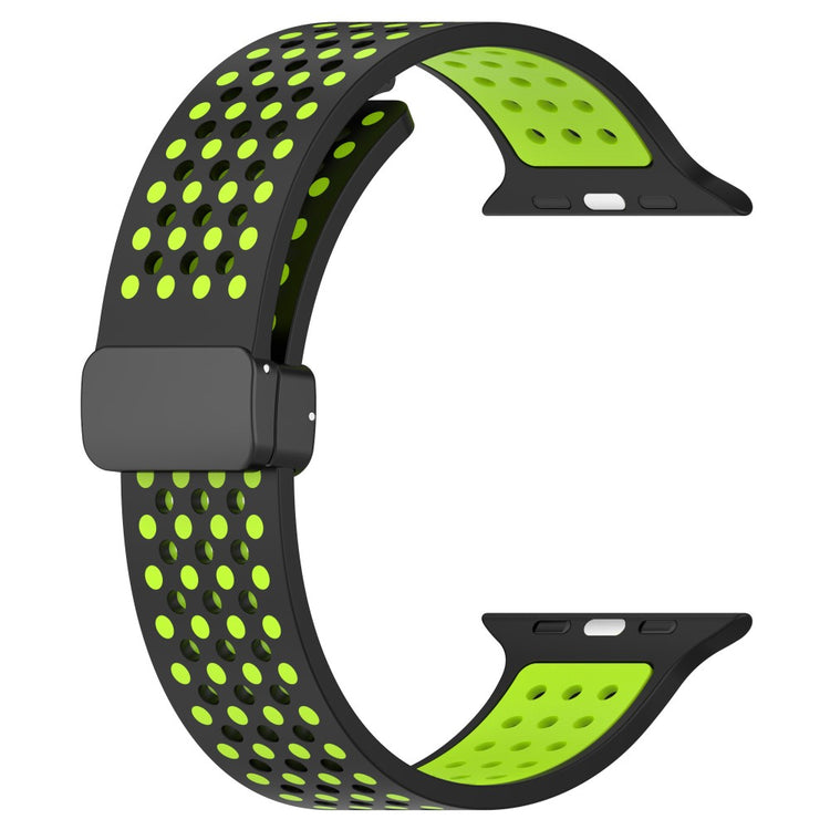 Sejt Silikone Universal Rem passer til Apple Smartwatch - Grøn#serie_8