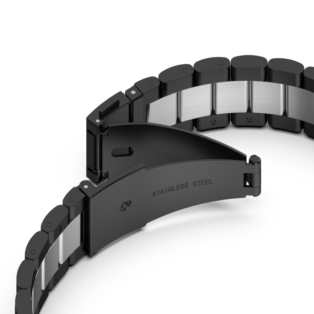 Xiaomi Smart Band 8 Pro Watch Band Stainless Steel Watch Strap with Tool Spring Bar - Black / Silver / Black#serie_1