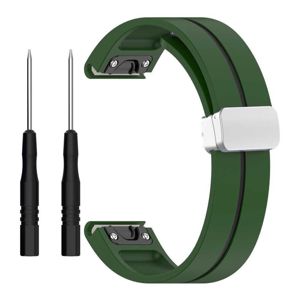 Vildt Smuk Silikone Universal Rem passer til Smartwatch - Grøn#serie_7