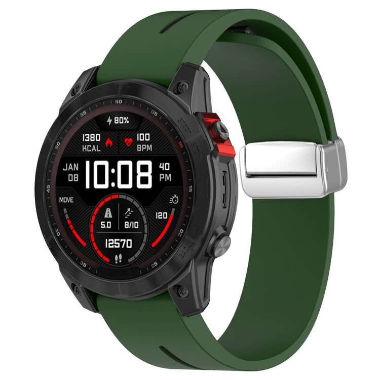 Vildt Smuk Silikone Universal Rem passer til Smartwatch - Grøn#serie_7