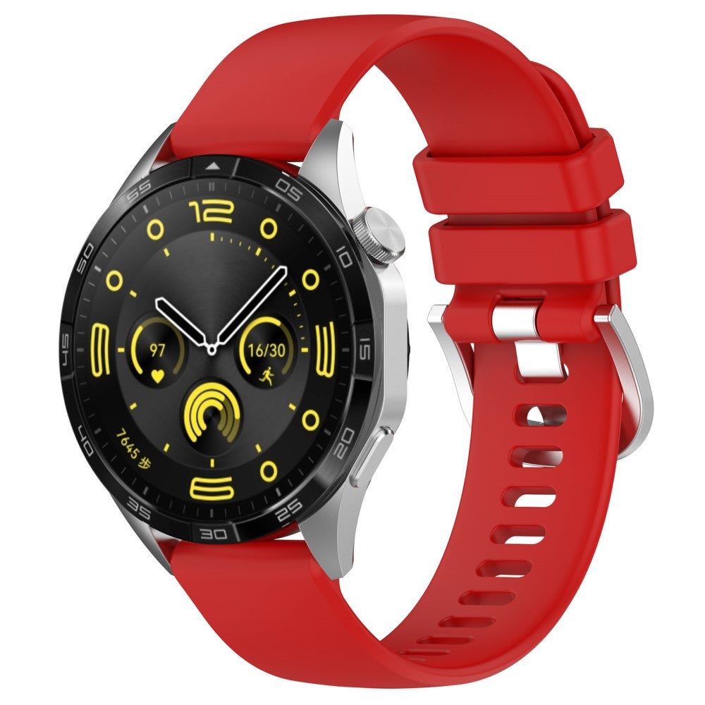 Helt Vildt Flot Silikone Universal Rem passer til Smartwatch - Rød#serie_3