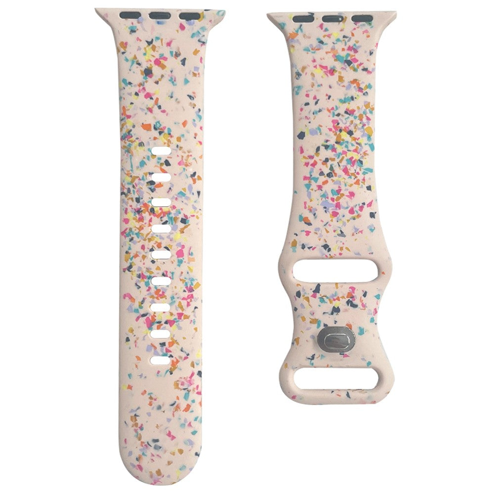 Sejt Silikone Universal Rem passer til Apple Smartwatch - Pink#serie_2