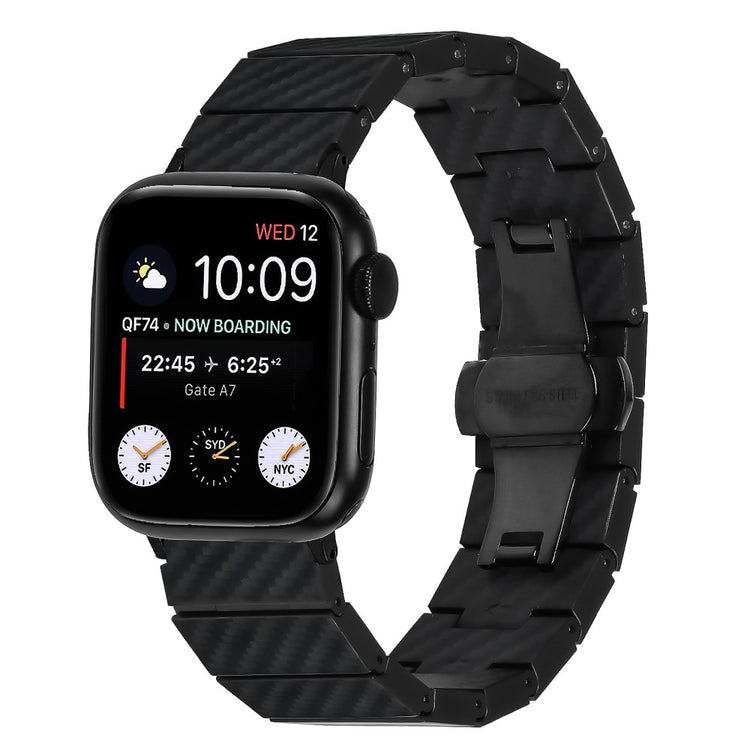 Vildt Nydelig Metal Universal Rem passer til Apple Smartwatch - Sort#serie_064