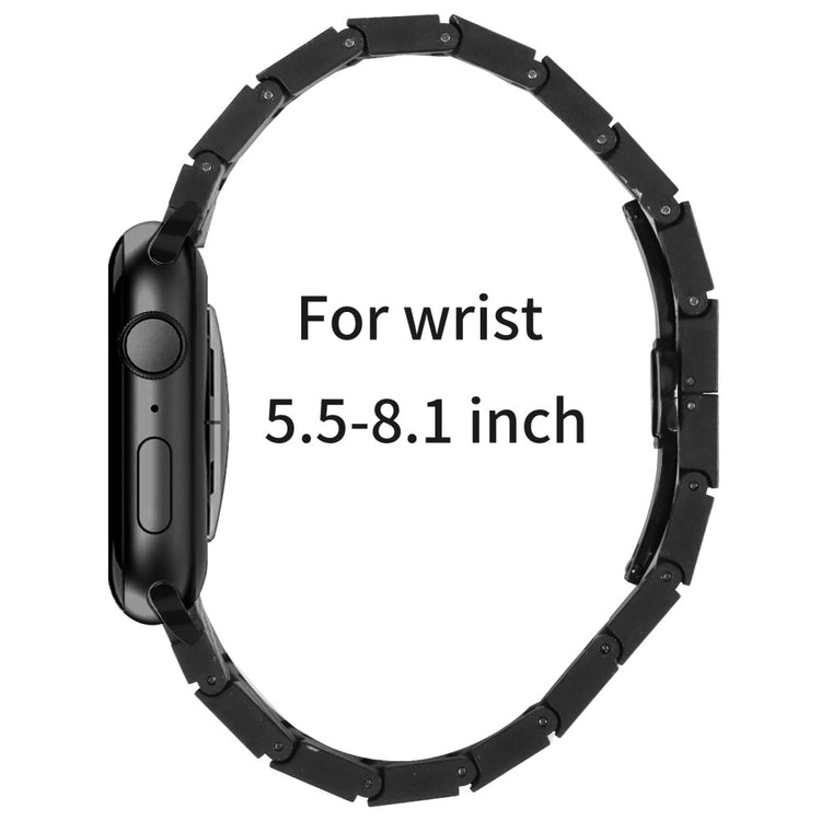 Vildt Nydelig Metal Universal Rem passer til Apple Smartwatch - Sort#serie_064