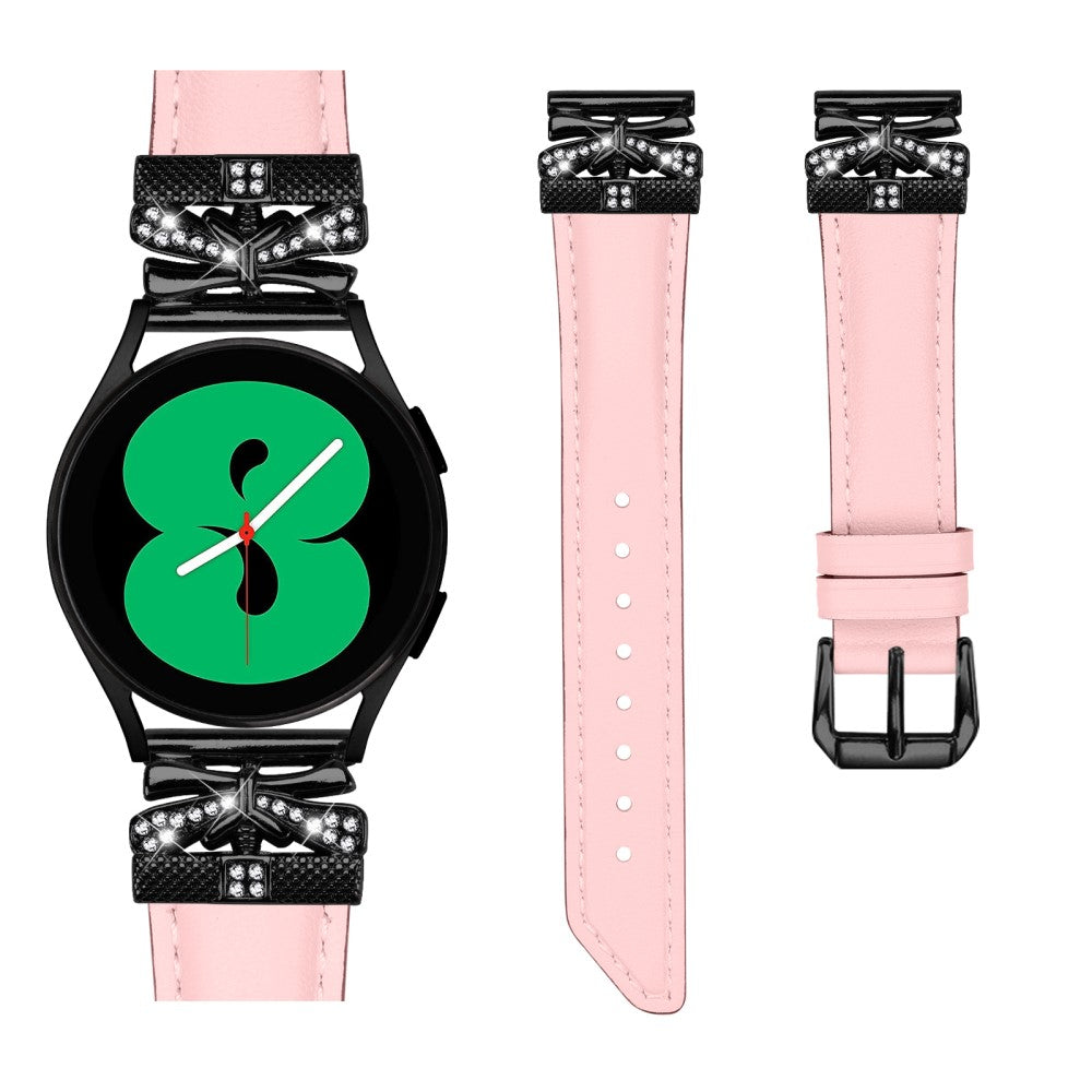 Kunstlæder Og Rhinsten Universal Rem passer til Amazfit Cheetah Pro / 20mm - Pink#serie_3