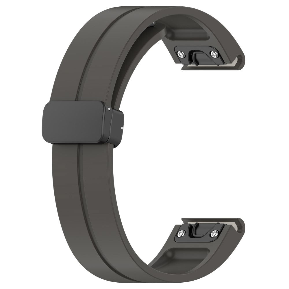 Mega Fed Silikone Universal Rem passer til Smartwatch - Sølv#serie_10