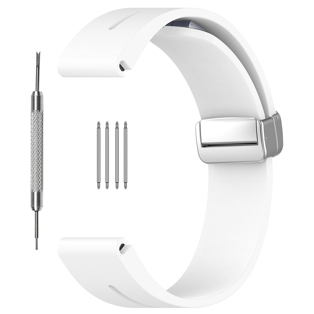 Fortrinligt Silikone Universal Rem passer til Smartwatch - Hvid#serie_3