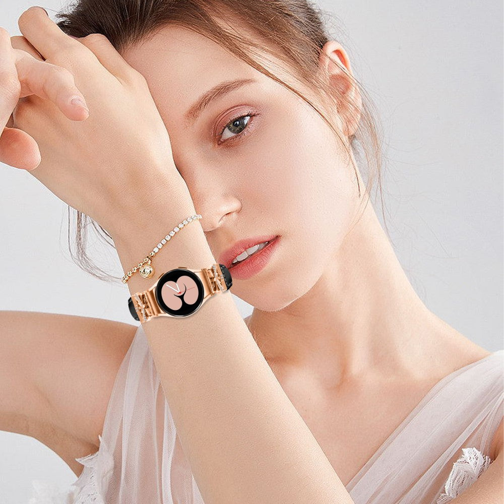 Rigtigt Fint Kunstlæder Universal Rem passer til Samsung Smartwatch - Sort#serie_1