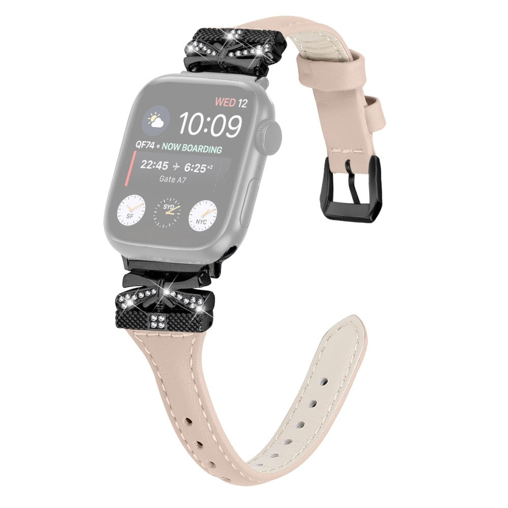Super Fantastisk Kunstlæder Universal Rem passer til Apple Smartwatch - Hvid#serie_5