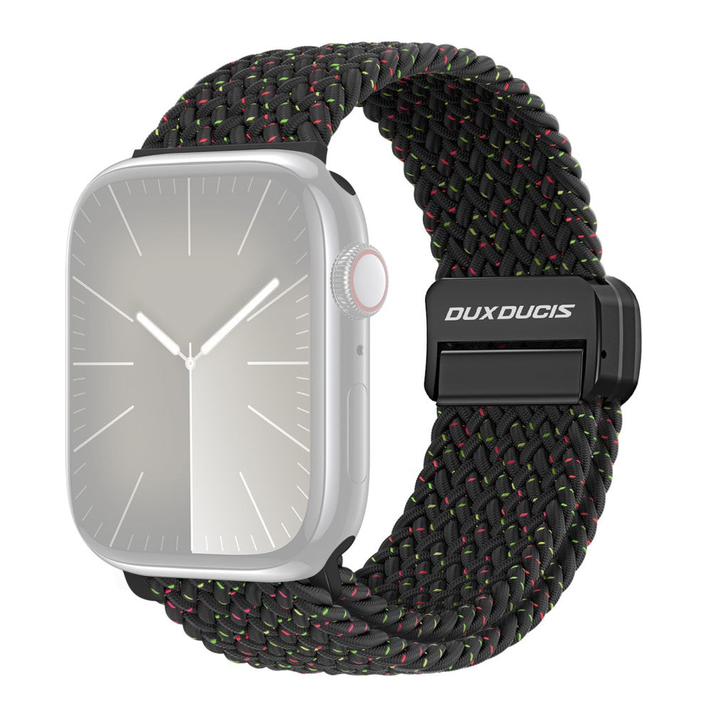 Super Pænt Nylon Universal Rem passer til Apple Smartwatch - Sort#serie_1