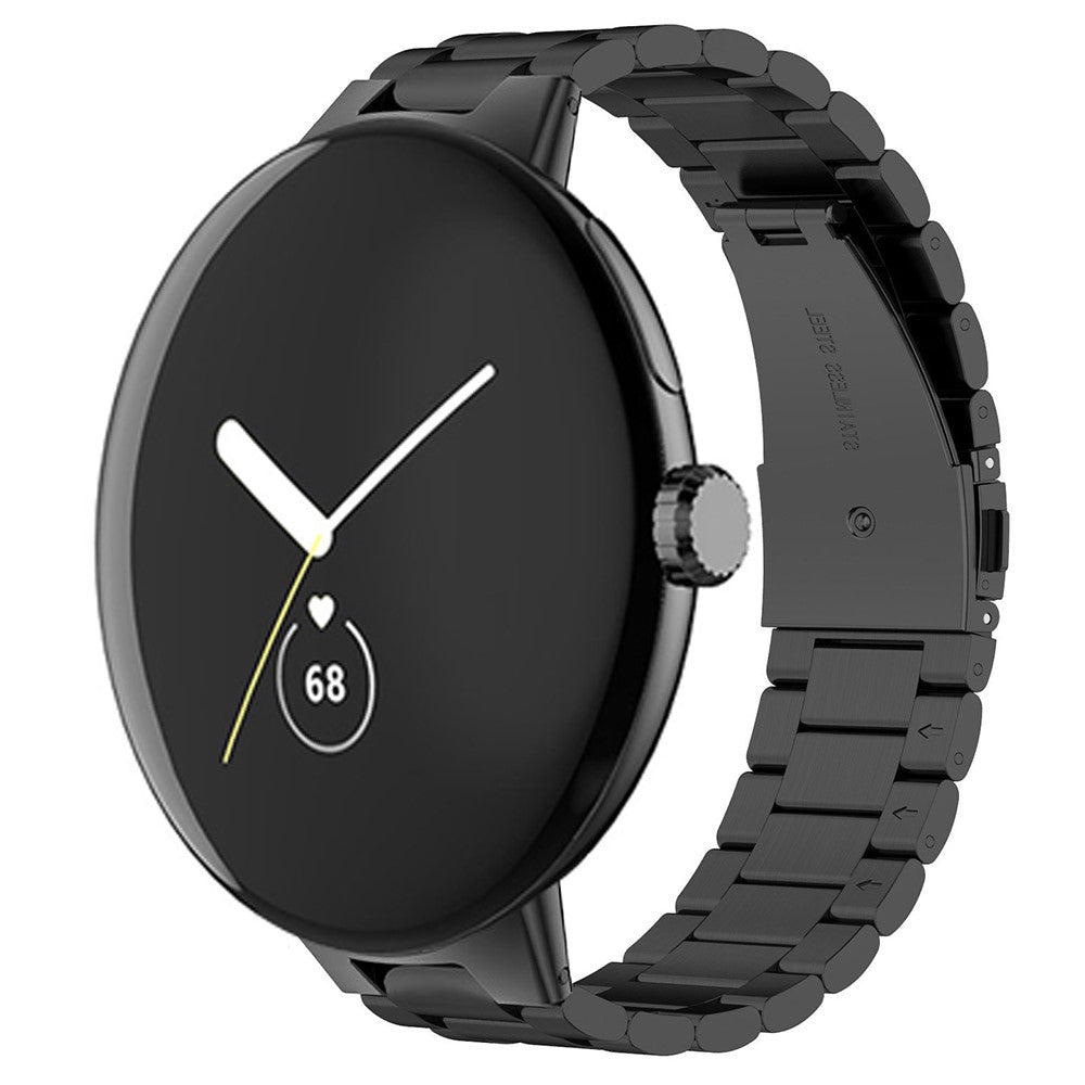 Metal Universal Rem passer til Google Pixel Watch / Google Pixel Watch 2 - Sort#serie_1