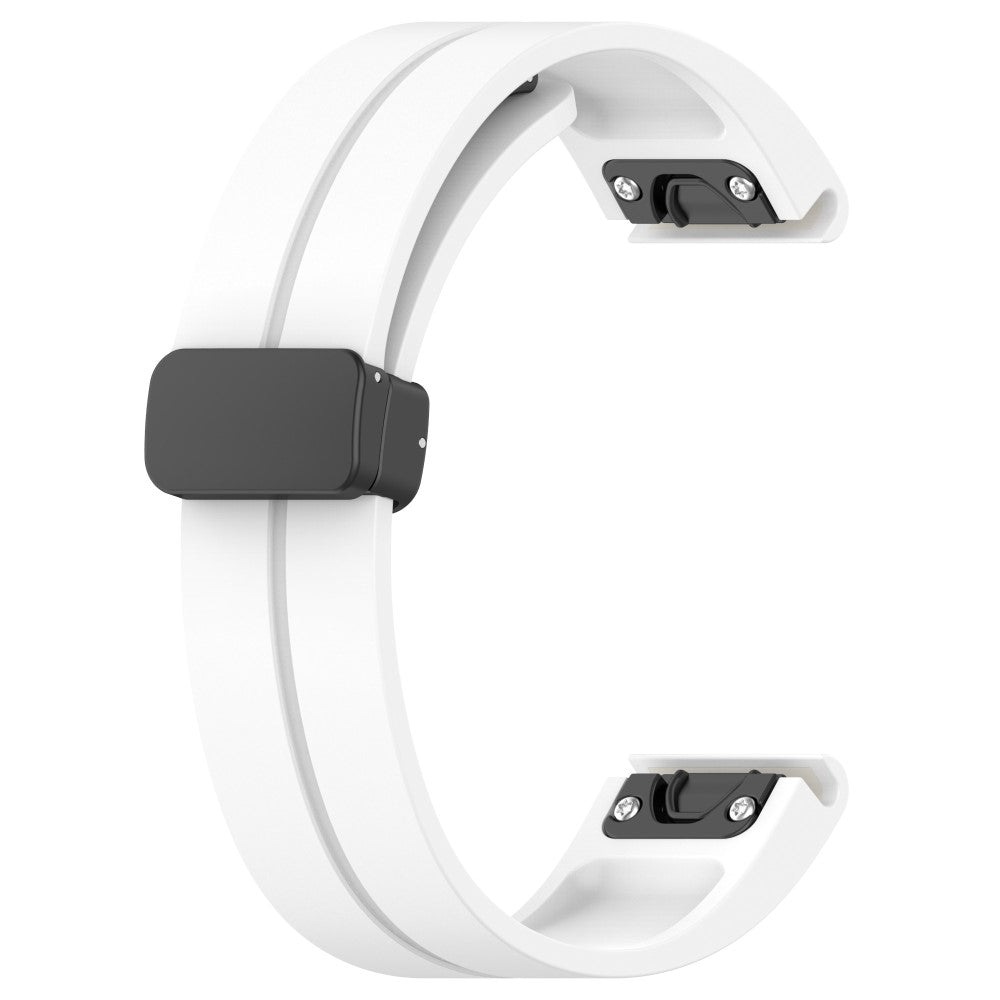 Vildt Elegant Silikone Universal Rem passer til Garmin Smartwatch - Hvid#serie_3