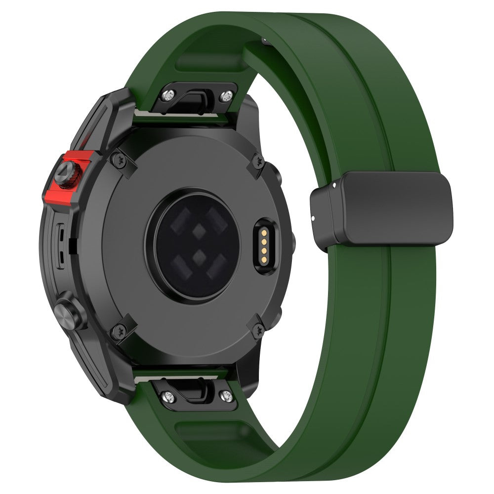 Vildt Elegant Silikone Universal Rem passer til Garmin Smartwatch - Grøn#serie_9