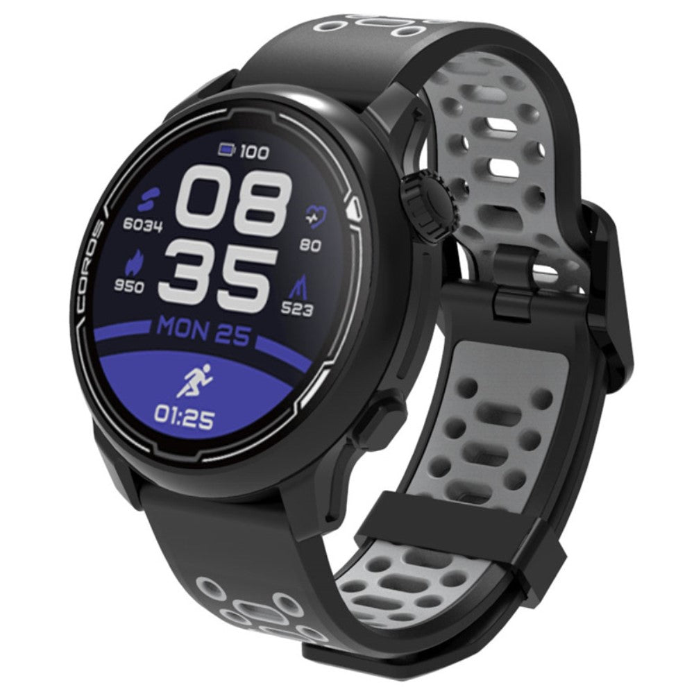 Rigtigt Pænt Silikone Universal Rem passer til Smartwatch - Sort#serie_1