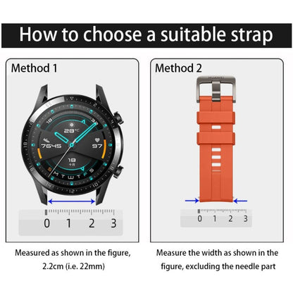 Rigtigt Pænt Silikone Universal Rem passer til Smartwatch - Sort#serie_1