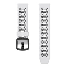 Coros Pace 2 / Garmin vivoactive 5 / GarminActive 5 / Venu Sq 2 Dual Color Watch Strap 20mm Silicone Watchband - White / Black#serie_2