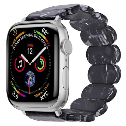 Rigtigt Cool Silikone Universal Rem passer til Apple Smartwatch - Sort#serie_6