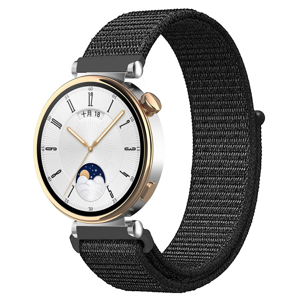 Vildt Elegant Nylon Universal Rem passer til Smartwatch - Sort#serie_1