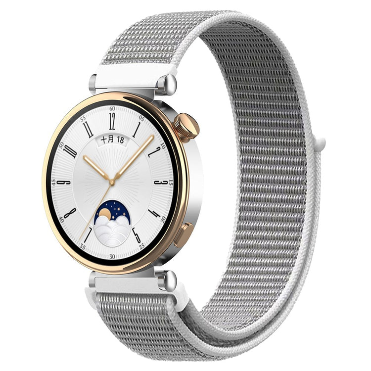 Vildt Elegant Nylon Universal Rem passer til Smartwatch - Sølv#serie_6