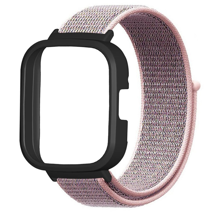 Meget Holdbart Nylon Rem passer til Xiaomi Redmi Watch 3 - Pink#serie_2