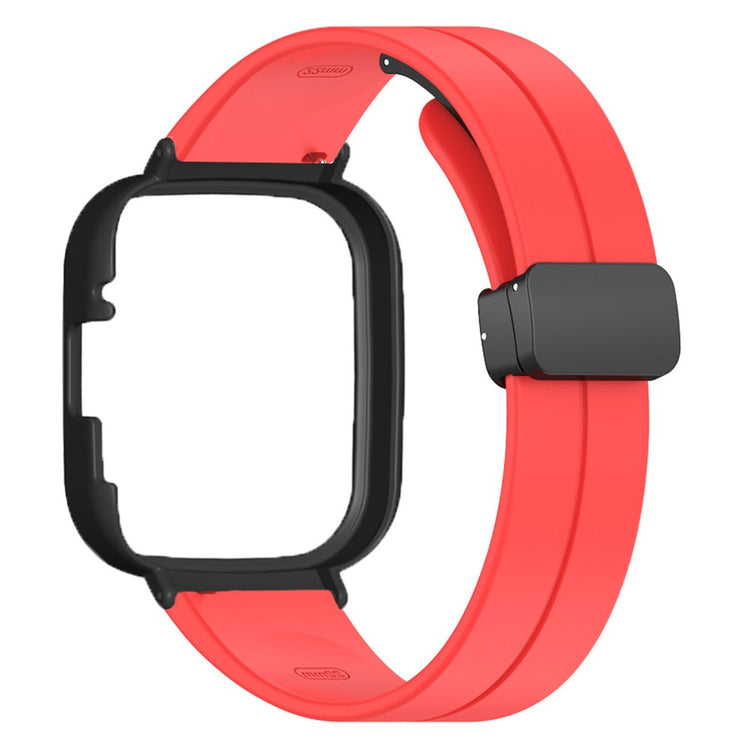 Sejt Silikone Rem passer til Xiaomi Redmi Watch 3 - Rød#serie_5
