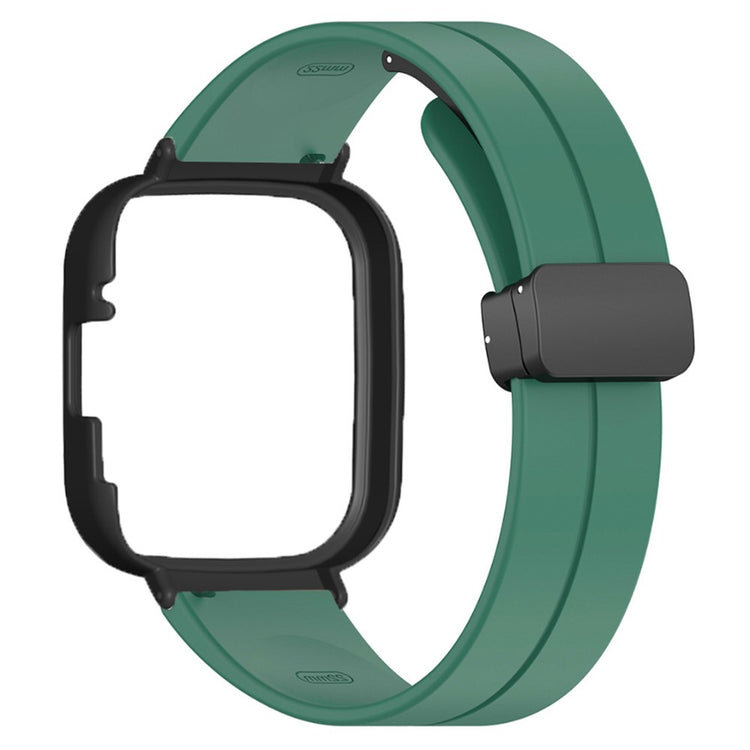 Sejt Silikone Rem passer til Xiaomi Redmi Watch 3 - Grøn#serie_8