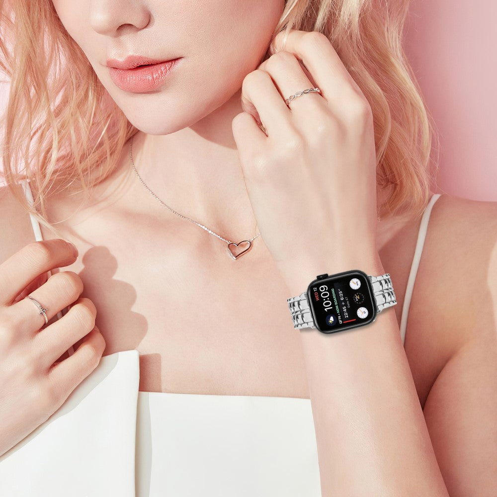 Vildt Skøn Metal Universal Rem passer til Apple Smartwatch - Sølv#serie_4