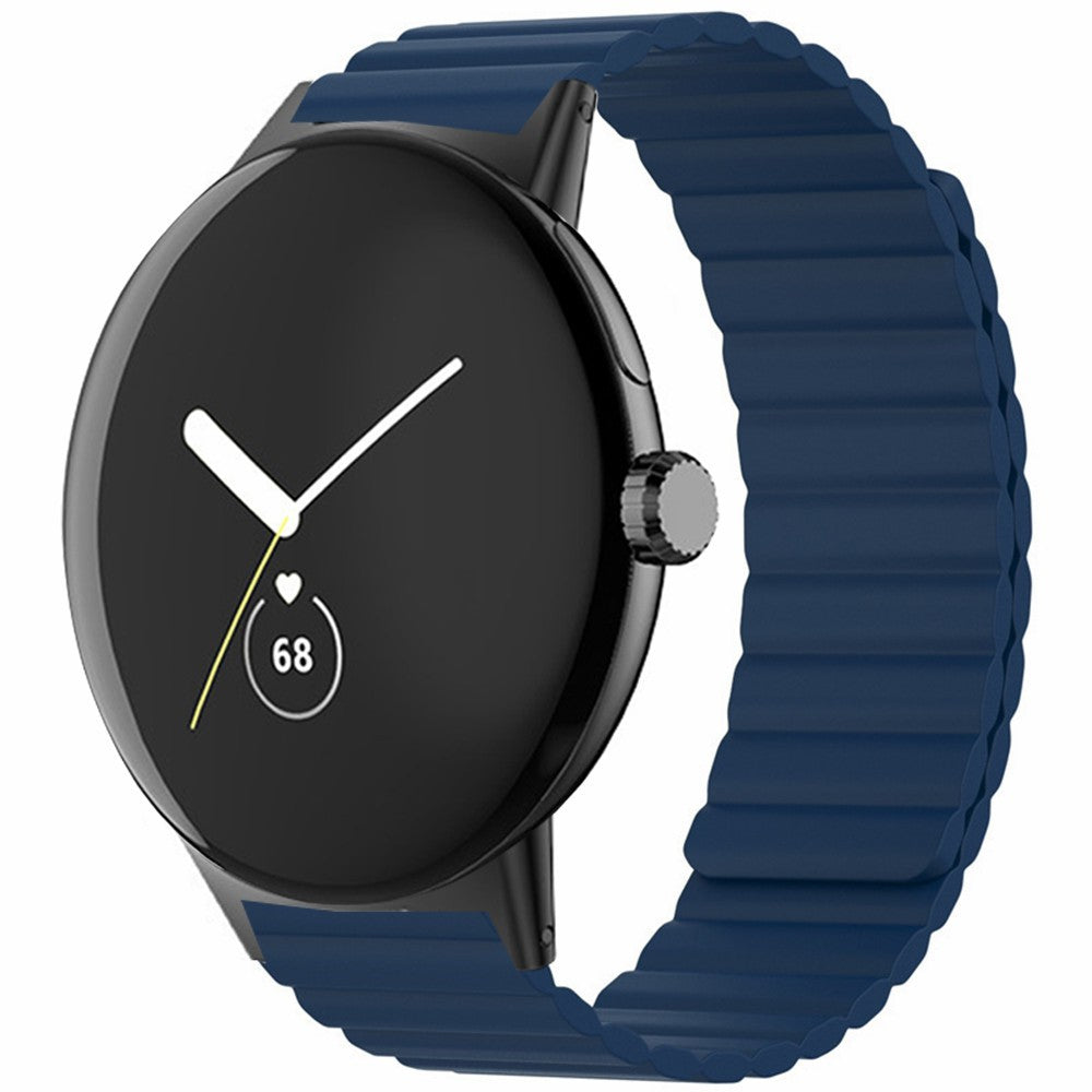 Silikone Universal Rem passer til Google Pixel Watch / Google Pixel Watch 2 - Blå#serie_8