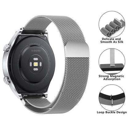 Meget Godt Metal Universal Rem passer til Smartwatch - Sort#serie_3