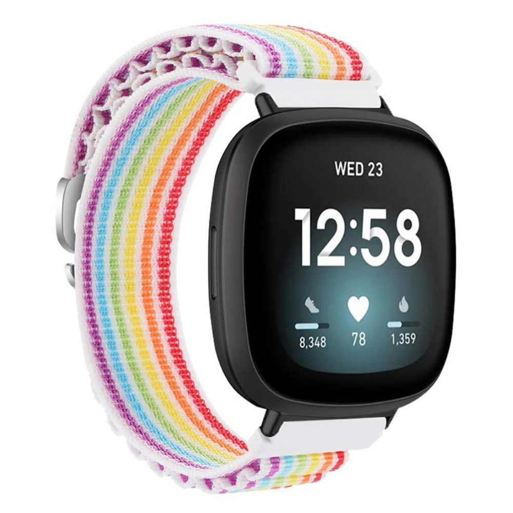 Fitbit Versa 4 / Versa 3 / Sense 2 / Sense Watch Band Nylon Adjustable Wrist Strap - Multicolor#serie_1