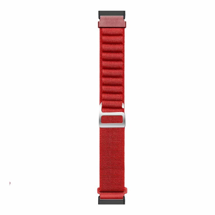 Super Godt Nylon Universal Rem passer til Fitbit Smartwatch - Rød#serie_3