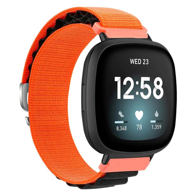 Super Godt Nylon Universal Rem passer til Fitbit Smartwatch - Orange#serie_9