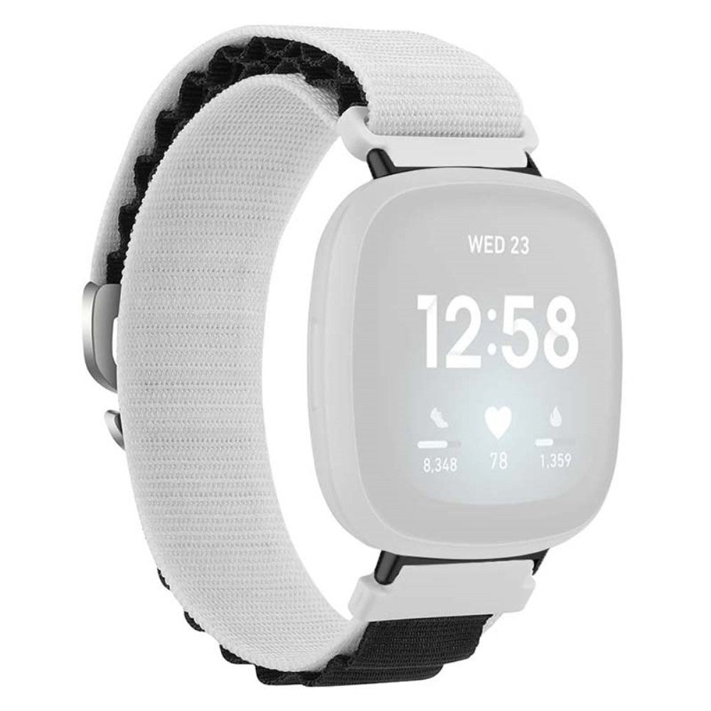 Super Godt Nylon Universal Rem passer til Fitbit Smartwatch - Hvid#serie_10