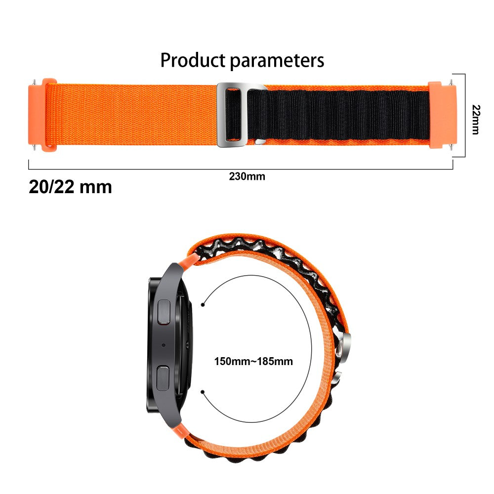 Rigtigt Cool Nylon Rem passer til 20mm - Rød#serie_2