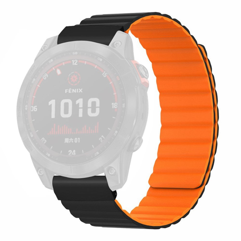 Meget Slidstærk Silikone Universal Rem passer til Smartwatch - Orange#serie_5
