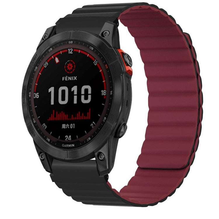 Rigtigt Fantastisk Silikone Universal Rem passer til Garmin Smartwatch - Rød#serie_1