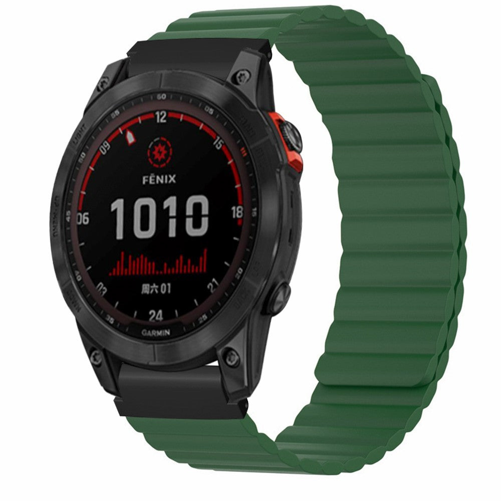 Rigtigt Fantastisk Silikone Universal Rem passer til Garmin Smartwatch - Grøn#serie_3