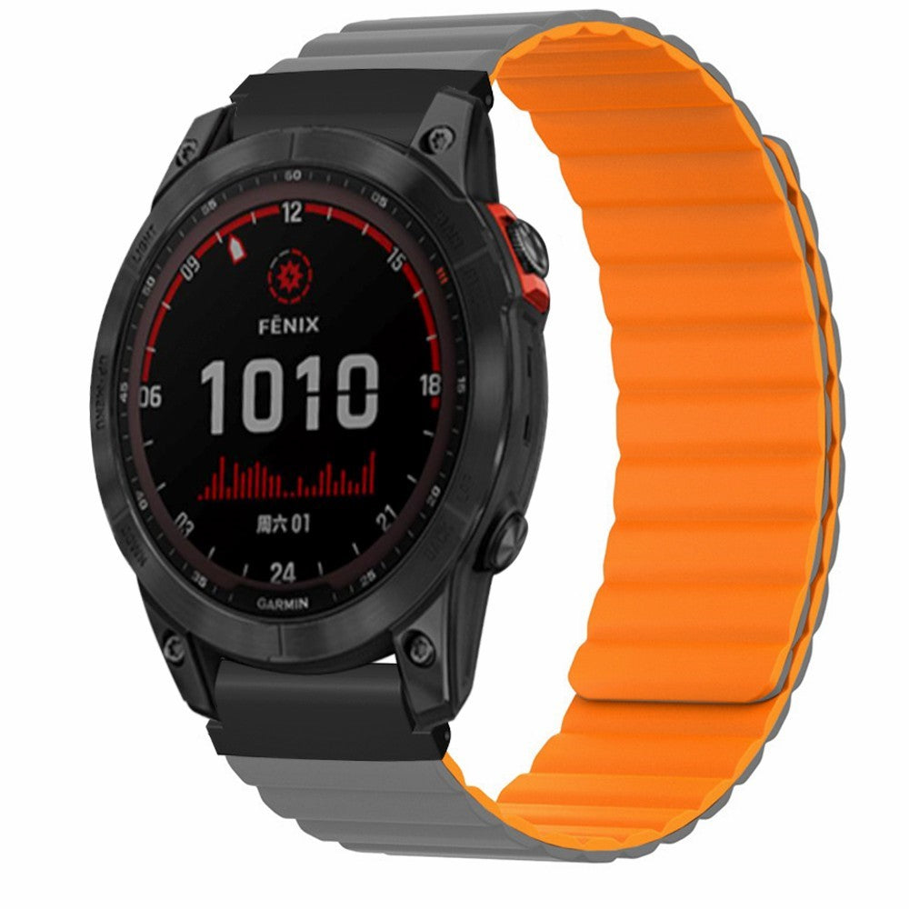 Rigtigt Fantastisk Silikone Universal Rem passer til Garmin Smartwatch - Orange#serie_4