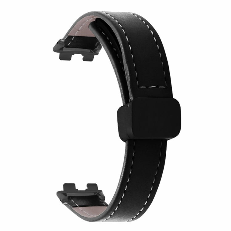 Helt Vildt Nydelig Kunstlæder Rem passer til Huawei Band 8 - Sort#serie_1