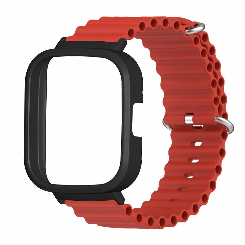 Rigtigt Skøn Silikone Rem passer til Xiaomi Redmi Watch 3 - Rød#serie_5