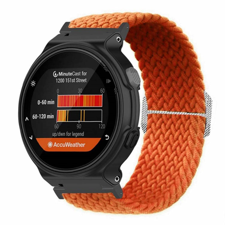 Fed Nylon Universal Rem passer til Garmin Smartwatch - Orange#serie_1