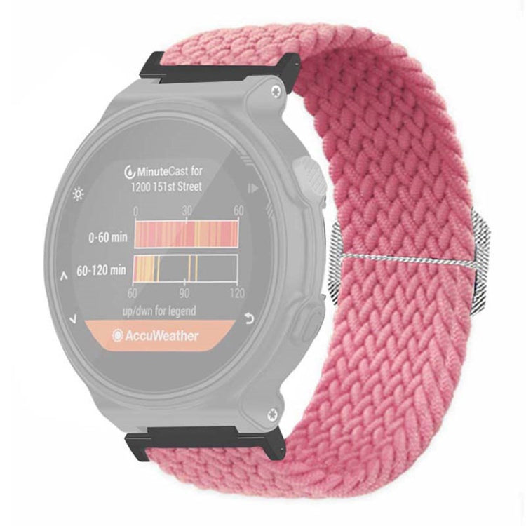 Fed Nylon Universal Rem passer til Garmin Smartwatch - Pink#serie_4