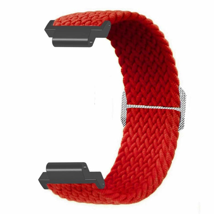 Fed Nylon Universal Rem passer til Garmin Smartwatch - Rød#serie_10