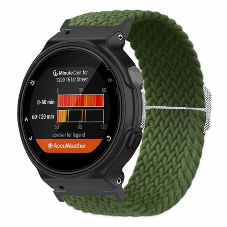 Fed Nylon Universal Rem passer til Garmin Smartwatch - Grøn#serie_12