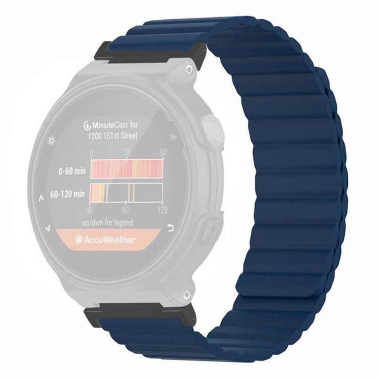 Super Sejt Silikone Universal Rem passer til Garmin Smartwatch - Blå#serie_8